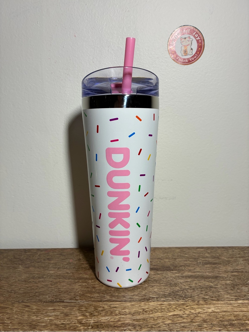 Dunkin’ Donuts Stainless Sprinkle Steel Insulated Tumbler